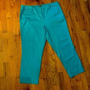 NY & Company 7th Ave Capri’s Pants- Teal